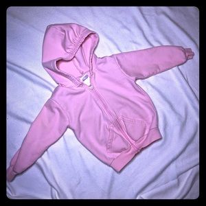 Pink zip up hoodie